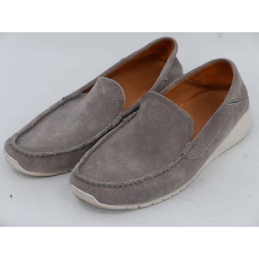 OluKai Ka'a Loafer Shoes Gray Suede Slip On Casual Men's Size 10.5 EU 43.5